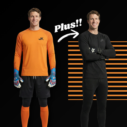 Orange Goalkeeper Kit And Base Layer Set