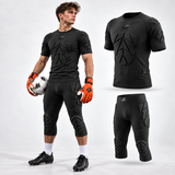 J4K Skin Shield Padded T-Shirt And 3/4 Padded Pant Set